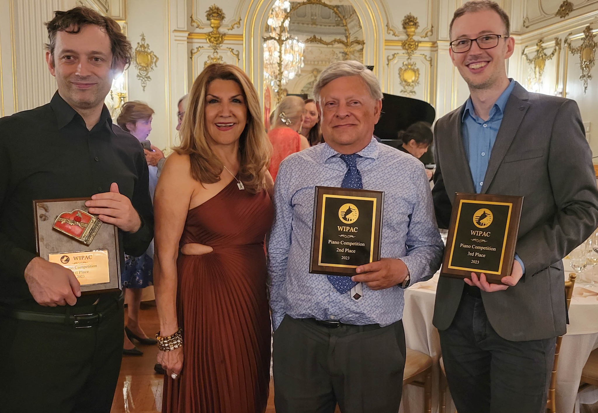 The 2023 WIPAC top three finalists with their awards